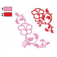 Floral Ornament Embroidery Design